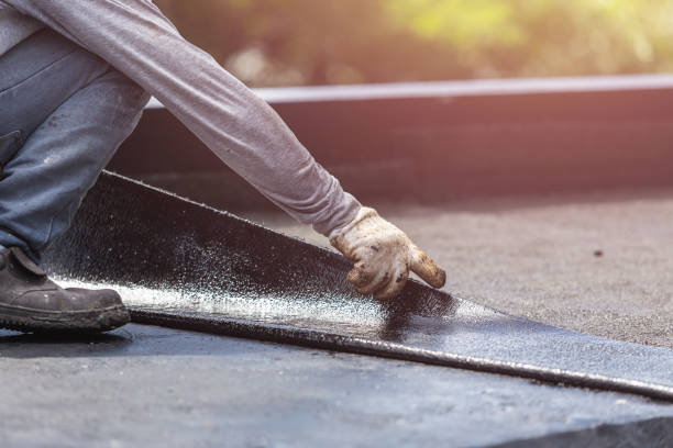 Professional Exterior Waterproofing technician working in Mark Center, OH